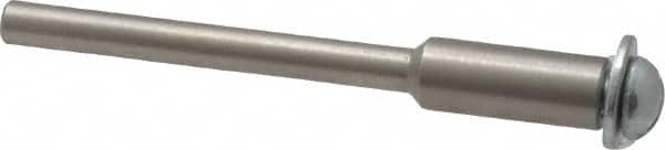 Made in USA - 1/8" Shank Rubberized Abrasive Point Mandrel - 1/8" Hole Compatibility, for Small Wheels - Americas Industrial Supply