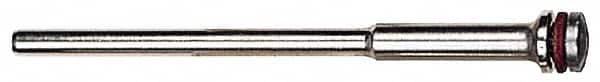 Made in USA - 3/32" Shank Rubberized Abrasive Point Mandrel - 1/16" Hole Compatibility, for Small Wheels - Americas Industrial Supply
