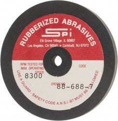 Made in USA - 2-1/2" Diam x 1/4" Hole x 1/4" Thick, 240 Grit Surface Grinding Wheel - Aluminum Oxide/Silicon Carbide Blend, Very Fine Grade, 8,300 Max RPM - Americas Industrial Supply