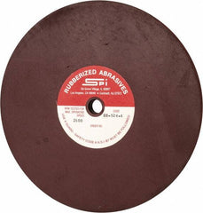 Made in USA - 8" Diam x 1/2" Hole x 1/2" Thick, 120 Grit Surface Grinding Wheel - Aluminum Oxide/Silicon Carbide Blend, Fine Grade, 2,600 Max RPM - Americas Industrial Supply