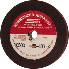 Made in USA - 2" Diam x 1/4" Hole x 1/4" Thick, 120 Grit Surface Grinding Wheel - Aluminum Oxide/Silicon Carbide Blend, Fine Grade, 10,500 Max RPM - Americas Industrial Supply