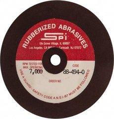 Made in USA - 3" Diam x 1/4" Hole x 1/8" Thick, 120 Grit Surface Grinding Wheel - Aluminum Oxide/Silicon Carbide Blend, Fine Grade, 7,000 Max RPM - Americas Industrial Supply