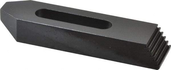 Gibraltar - M6, M8 & M10mm Stud, Steel, Plain Strap Clamp - 37mm Travel, 102mm OAL x 25mm Wide x 16mm High, Black Oxide Finish, Tapered Nose - Americas Industrial Supply