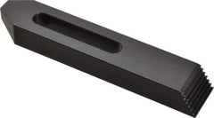 Gibraltar - M6, M8 & M10mm Stud, Steel, Plain Strap Clamp - 56mm Travel, 152mm OAL x 29mm Wide x 19mm High, Black Oxide Finish, Tapered Nose - Americas Industrial Supply