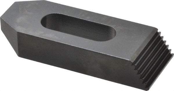 Gibraltar - M16mm Stud, Steel, Plain Strap Clamp - 30mm Travel, 102mm OAL x 38mm Wide x 19mm High, Black Oxide Finish, Tapered Nose - Americas Industrial Supply