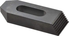 Gibraltar - M16mm Stud, Steel, Plain Strap Clamp - 30mm Travel, 102mm OAL x 38mm Wide x 19mm High, Black Oxide Finish, Tapered Nose - Americas Industrial Supply