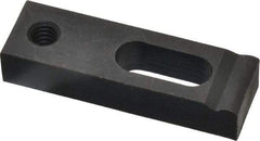 Gibraltar - 1/4" Stud, Medium Carbon Steel, Strap Clamp - 1/2" Travel, 2" OAL x 5/8" Wide x 3/8" High, Black Oxide Finish, Radius Nose - Americas Industrial Supply
