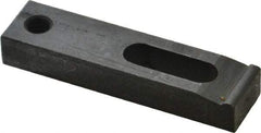 Gibraltar - 1/4" Stud, Medium Carbon Steel, Strap Clamp - 1/2" Travel, 2-1/2" OAL x 5/8" Wide x 3/8" High, Black Oxide Finish, Radius Nose - Americas Industrial Supply