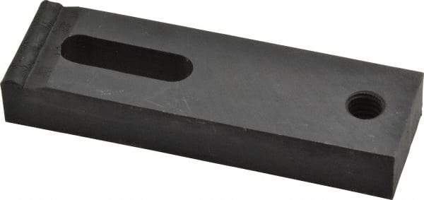 Gibraltar - 5/16" Stud, Medium Carbon Steel, Strap Clamp - 13/16" Travel, 3-1/4" OAL x 1" Wide x 1/2" High, Black Oxide Finish, Radius Nose - Americas Industrial Supply