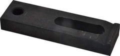Gibraltar - 1/2" Stud, Medium Carbon Steel, Strap Clamp - 1-1/2" Travel, 4-1/2" OAL x 1-1/4" Wide x 5/8" High, Black Oxide Finish, Radius Nose - Americas Industrial Supply
