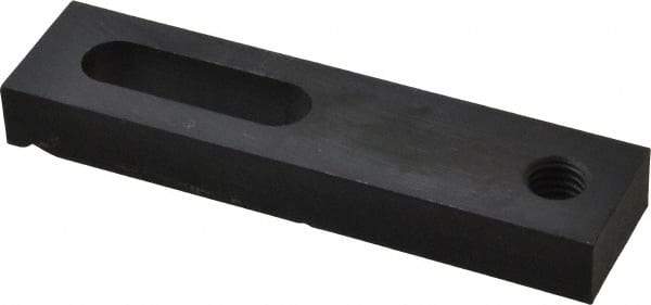 Gibraltar - 1/2" Stud, Medium Carbon Steel, Strap Clamp - 1-1/2" Travel, 5" OAL x 1-1/4" Wide x 5/8" High, Black Oxide Finish, Radius Nose - Americas Industrial Supply