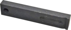 Gibraltar - 1/2" Stud, Medium Carbon Steel, Strap Clamp - 1-1/2" Travel, 6" OAL x 1-1/4" Wide x 5/8" High, Black Oxide Finish, Radius Nose - Americas Industrial Supply