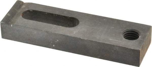 Gibraltar - 5/8" Stud, Medium Carbon Steel, Strap Clamp - 1-1/2" Travel, 5" OAL x 1-1/2" Wide x 3/4" High, Black Oxide Finish, Radius Nose - Americas Industrial Supply