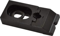 Gibraltar - 3-5/16" OAL x 1-1/2" Overall Width, Low Grip Nose, Steel Manual Edge Clamp - Black Oxide Coating, 3/4" High, 1/2" Socket Cap Screw Slot, 3/4" Travel - Americas Industrial Supply