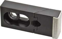 Gibraltar - 3-5/16" OAL x 1-1/2" Overall Width, Standard Grip Nose, Steel Manual Edge Clamp - Black Oxide Coating, 3/4" High, 1/2" Socket Cap Screw Slot, 3/4" Travel - Americas Industrial Supply