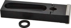 Gibraltar - 5-3/16" OAL x 1-1/2" Overall Width, Standard Grip Nose, Steel Manual Edge Clamp - Black Oxide Coating, 3/4" High, 1/2" Socket Cap Screw Slot, 2-1/2" Travel - Americas Industrial Supply