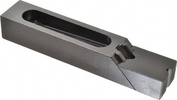 Gibraltar - 7-3/8" OAL x 1-1/2" Overall Width, High Grip Nose, Steel Manual Edge Clamp - Black Oxide Coating, 1-1/4" High, 1/2" Socket Cap Screw Slot, 3-5/16" Travel - Americas Industrial Supply