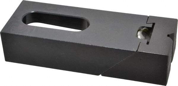 Gibraltar - 5-1/4" OAL x 2" Overall Width, High Grip Nose, Steel Manual Edge Clamp - Black Oxide Coating, 1-1/4" High, 3/4" Socket Cap Screw Slot, 1-3/8" Travel - Americas Industrial Supply