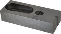 Gibraltar - 6-7/16" OAL x 2-1/2" Overall Width, High Grip Nose, Steel Manual Edge Clamp - Black Oxide Coating, 1-1/2" High, 7/8" Socket Cap Screw Slot, 2" Travel - Americas Industrial Supply