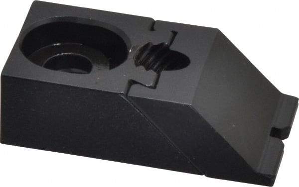 Gibraltar - 1-7/8" OAL x 1" Overall Width, Low Grip Nose, Steel Manual Edge Clamp - Black Oxide Coating, 5/8" High, 5/16" Socket Cap Screw Slot, 1/4" Travel - Americas Industrial Supply