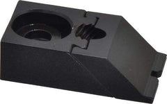 Gibraltar - 1-7/8" OAL x 1" Overall Width, Low Grip Nose, Steel Manual Edge Clamp - Black Oxide Coating, 5/8" High, 5/16" Socket Cap Screw Slot, 1/4" Travel - Americas Industrial Supply