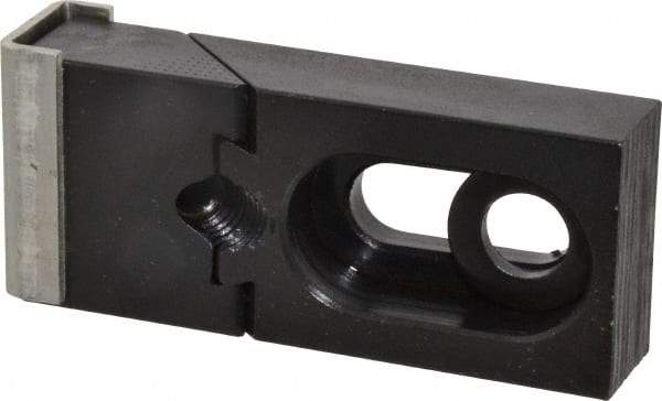 Gibraltar - 2-3/4" OAL x 1-1/4" Overall Width, Standard Grip Nose, Steel Manual Edge Clamp - Black Oxide Coating, 5/8" High, 3/8" Socket Cap Screw Slot, 11/16" Travel - Americas Industrial Supply