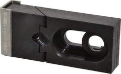 Gibraltar - 2-3/4" OAL x 1-1/4" Overall Width, Standard Grip Nose, Steel Manual Edge Clamp - Black Oxide Coating, 5/8" High, 3/8" Socket Cap Screw Slot, 11/16" Travel - Americas Industrial Supply