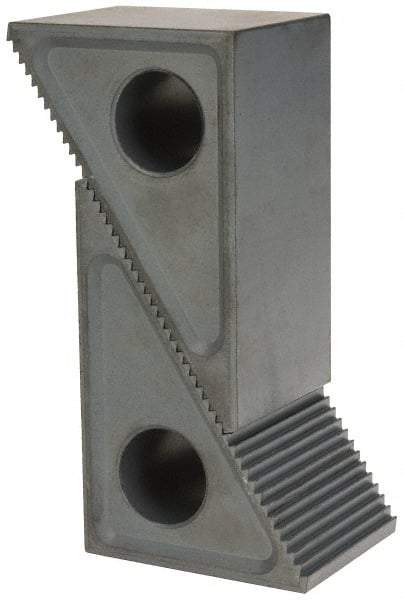 Gibraltar - 2 Piece, 64 to 152mm Height Adjustment, Steel Step Block - 1/16" Step Depth, 1/8" Step Elevation, 51mm Width, 3-3/4" Base Depth, 2-15/32" Height - Americas Industrial Supply