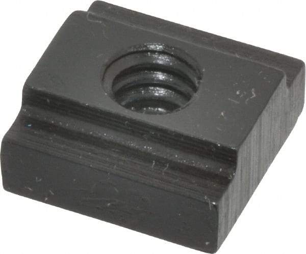 Gibraltar - 1/4-20 Blind Tapped T Slot Nut - 5/16" Slot Width, 9/16 x 3/16" Base Width x Height, 9/16 x 1/4" OAL x Height - Americas Industrial Supply