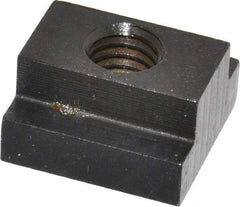 Gibraltar - 3/8-16 Blind Tapped T Slot Nut - 1/2" Slot Width, 7/8 x 9/32" Base Width x Height, 7/8 x 1/2" OAL x Height - Americas Industrial Supply