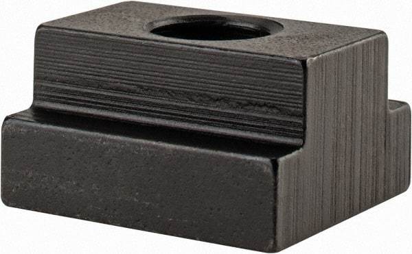 Gibraltar - 1/2-13 Blind Tapped T Slot Nut - 5/8" Slot Width, 1 x 11/32" Base Width x Height, 1-1/8 x 5/8" OAL x Height - Americas Industrial Supply