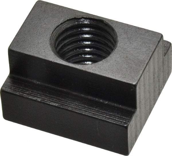 Gibraltar - 5/8-11 Blind Tapped T Slot Nut - 11/16" Slot Width, 1-1/8 x 7/16" Base Width x Height, 1-1/4 x 3/4" OAL x Height - Americas Industrial Supply