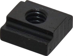 Gibraltar - 1/4-20 Tapped Through T Slot Nut - 5/16" Slot Width, 9/16 x 3/16" Base Width x Height, 9/16 x 1/4" OAL x Height - Americas Industrial Supply