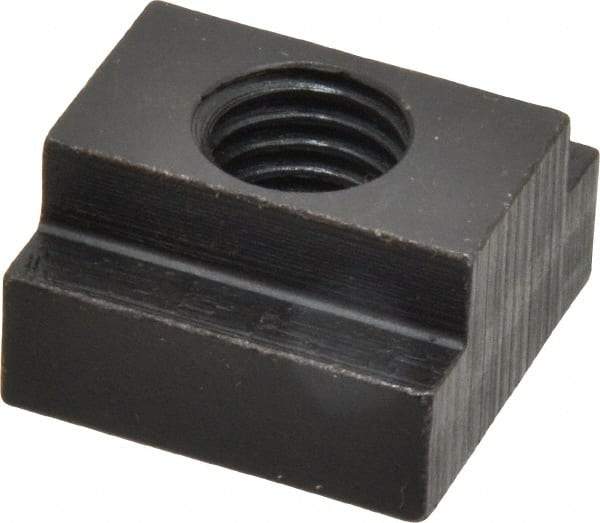 Gibraltar - 5/8-11 Tapped Through T Slot Nut - 3/4" Slot Width, 1-1/4 x 15/32" Base Width x Height, 1-1/4 x 3/4" OAL x Height - Americas Industrial Supply