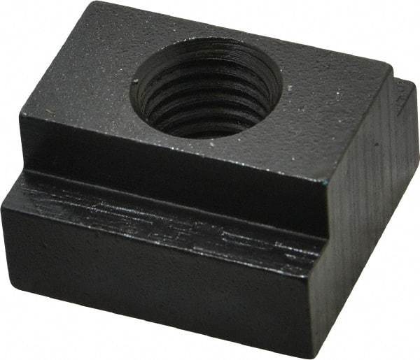 Gibraltar - 3/4-10 Tapped Through T Slot Nut - 1" Slot Width, 1-5/8 x 5/8" Base Width x Height, 1-3/4 x 1" OAL x Height - Americas Industrial Supply