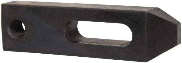 Gibraltar - 17/32" Stud, Carbon Steel, Strap Clamp - 1-1/4" Travel, 4-1/2" OAL x 1-1/4" Wide x 3/4" High, Black Oxide Finish, Tapered Nose - Americas Industrial Supply