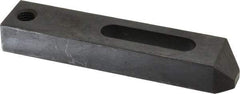 Gibraltar - 17/32" Stud, Carbon Steel, Strap Clamp - 2" Travel, 6" OAL x 1-1/4" Wide x 7/8" High, Black Oxide Finish, Tapered Nose - Americas Industrial Supply
