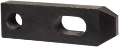 Gibraltar - 21/32" Stud, Carbon Steel, Strap Clamp - 1/2" Travel, 4" OAL x 1-1/4" Wide x 5/8" High, Black Oxide Finish, Tapered Nose - Americas Industrial Supply
