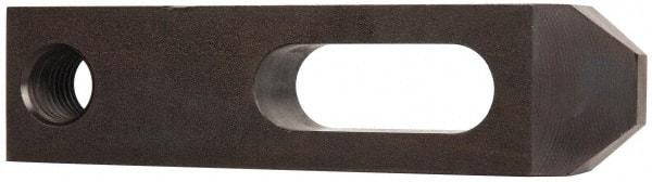 Gibraltar - 25/32" Stud, Carbon Steel, Strap Clamp - 1-1/2" Travel, 6" OAL x 1-1/2" Wide x 1" High, Black Oxide Finish, Tapered Nose - Americas Industrial Supply