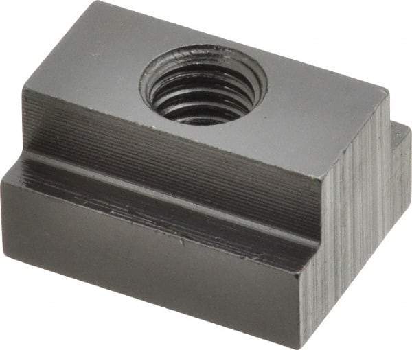 Gibraltar - M10x1.50 Tapped Through T Slot Nut - 9/16" Slot Width, 22 x 9mm Base Width x Height, 29 x 16mm OAL x Height - Americas Industrial Supply