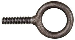 Gibraltar - 815 Lb Capacity, Steel, M7x1.00 Thread, Fixed Lifting Eye Bolt - Fully Threaded, 14mm Shank, 15mm Thread Length, Shoulder - Americas Industrial Supply