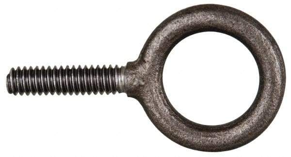 Gibraltar - 9,000 Lb Capacity, Steel, 1-14 Thread, Fixed Lifting Eye Bolt - Fully Threaded, 2-1/2" Shank, 2-1/2" Thread Length, Shoulder - Americas Industrial Supply