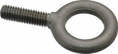 Gibraltar - 1,800 Lb Capacity, Steel, 7/16-14 Thread, Fixed Lifting Eye Bolt - Fully Threaded, 1-3/8" Shank, 1-3/8" Thread Length, No Shoulder - Americas Industrial Supply