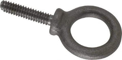 Gibraltar - 500 Lb Capacity, Steel, 1/4-20 Thread, Fixed Lifting Eye Bolt - Fully Threaded, 1" Shank, 1" Thread Length, Shoulder - Americas Industrial Supply