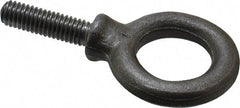 Gibraltar - 1,300 Lb Capacity, Steel, 3/8-16 Thread, Fixed Lifting Eye Bolt - Fully Threaded, 1-1/4" Shank, 1-1/4" Thread Length, Shoulder - Americas Industrial Supply