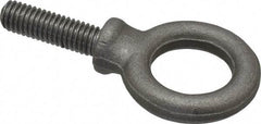 Gibraltar - 1,800 Lb Capacity, Steel, 7/16-14 Thread, Fixed Lifting Eye Bolt - Fully Threaded, 1-3/8" Shank, 1-3/8" Thread Length, Shoulder - Americas Industrial Supply