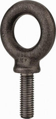 Gibraltar - 2,400 Lb Capacity, Steel, 1/2-13 Thread, Fixed Lifting Eye Bolt - Fully Threaded, 1-1/2" Shank, 1-1/2" Thread Length, Shoulder - Americas Industrial Supply