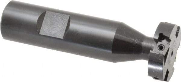 Cutting Tool Technologies - 5/16 Inch Cutting Width, 1.14 Inch Cutting Diameter, 4 Cutter Inserts, 3/4 Inch Shank Diameter, 1215 Insert Style, Indexable Keyseat Cutter - Inch Long Shank - Americas Industrial Supply
