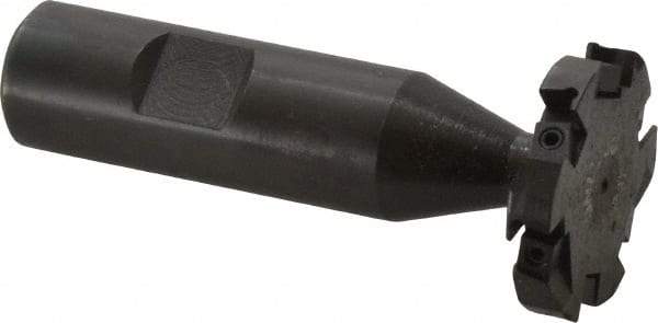 Cutting Tool Technologies - 1/4 Inch Cutting Width, 1.39 Inch Cutting Diameter, 6 Cutter Inserts, 3/4 Inch Shank Diameter, 1215 Insert Style, Indexable Keyseat Cutter - Inch Long Shank - Americas Industrial Supply