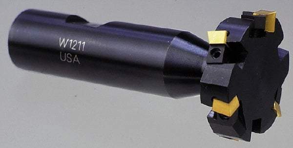 Cutting Tool Technologies - 3/8 Inch Cutting Width, 1.015 Inch Cutting Diameter, 2 Cutter Inserts, 3/4 Inch Shank Diameter, 1215 Insert Style, Indexable Keyseat Cutter - Inch Long Shank - Americas Industrial Supply